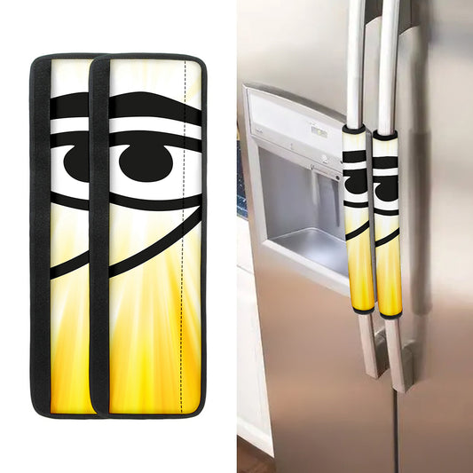 Eye Of Horus Symbol Print Refrigerator Handle Covers