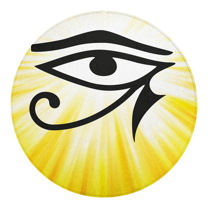 Eye Of Horus Symbol Print Round Blanket