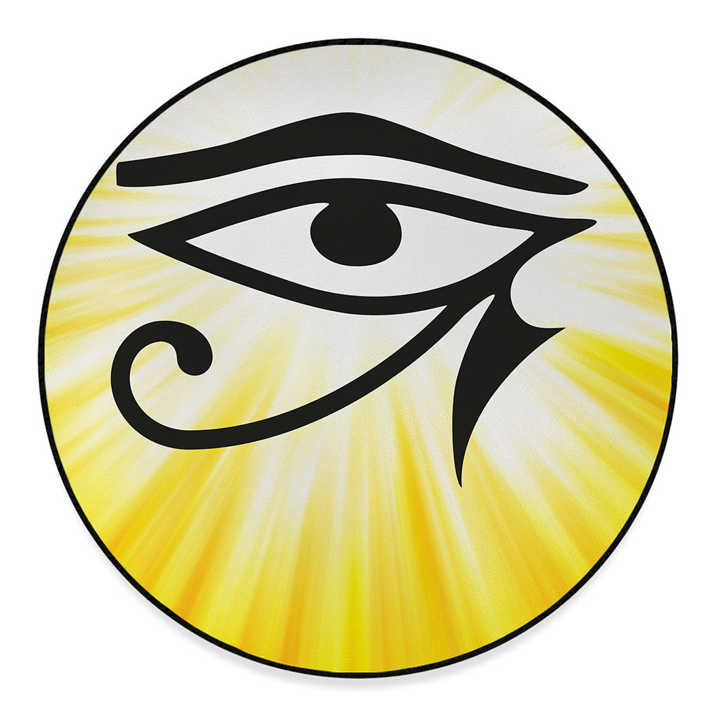 Eye Of Horus Symbol Print Round Floor Mat