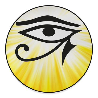 Eye Of Horus Symbol Print Round Floor Mat