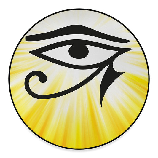 Eye Of Horus Symbol Print Round Floor Mat