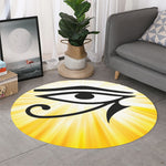 Eye Of Horus Symbol Print Round Rug