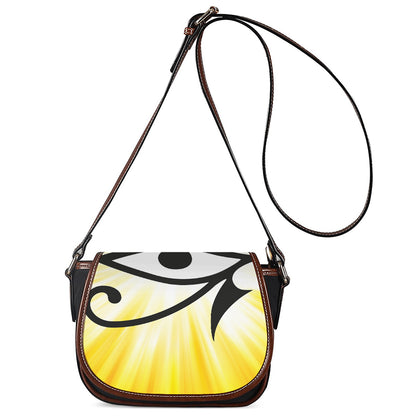 Eye Of Horus Symbol Print Saddle Bag