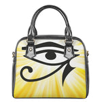 Eye Of Horus Symbol Print Shoulder Handbag