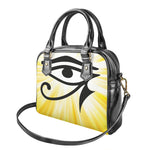 Eye Of Horus Symbol Print Shoulder Handbag