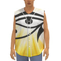 Eye Of Horus Symbol Print Sleeveless Baseball Jersey