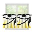 Eye Of Horus Symbol Print Tier Curtains