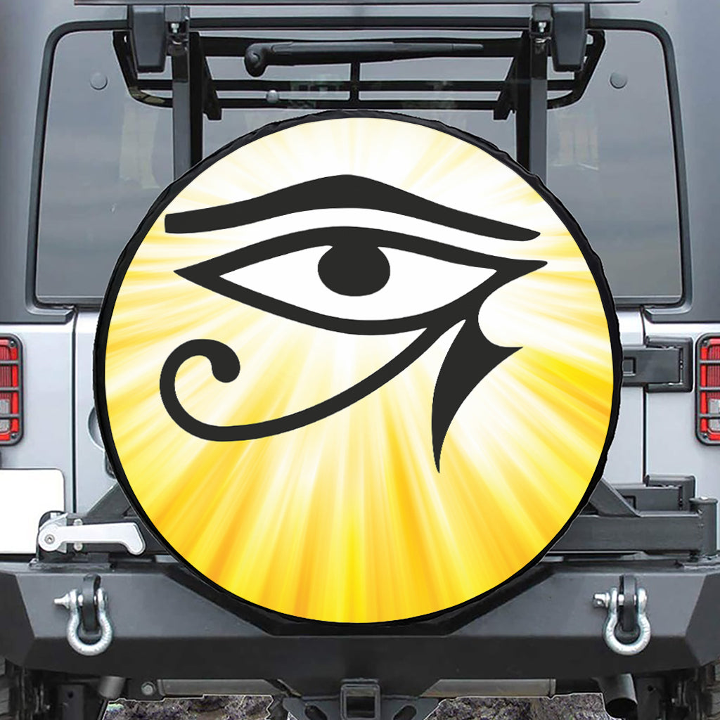 Eye Of Horus Symbol Print Tire Cover