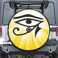 Eye Of Horus Symbol Print Tire Cover With Camera Hole