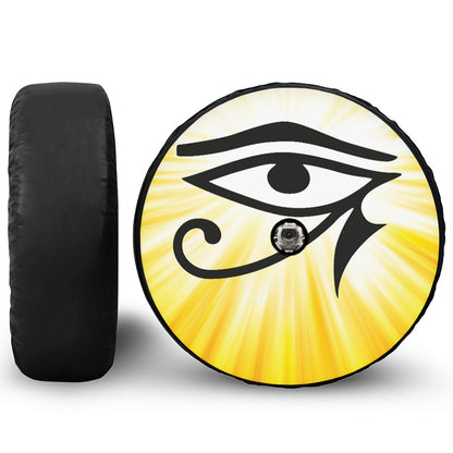 Eye Of Horus Symbol Print Tire Cover With Camera Hole