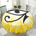 Eye Of Horus Symbol Print Waterproof Round Tablecloth