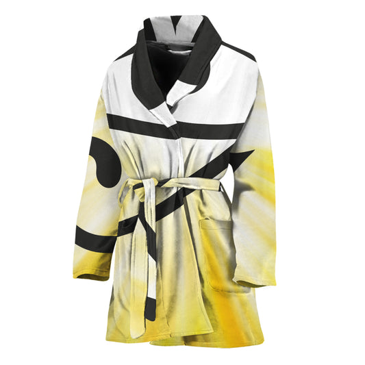 Eye Of Horus Symbol Print Women's Bathrobe