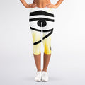 Eye Of Horus Symbol Print Women's Capri Leggings