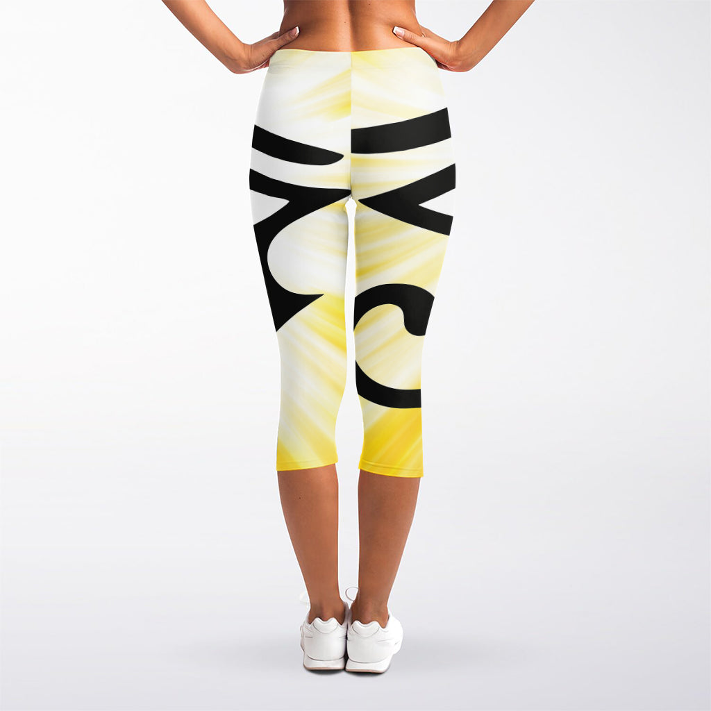 Eye Of Horus Symbol Print Women's Capri Leggings