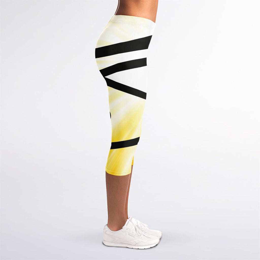 Eye Of Horus Symbol Print Women's Capri Leggings