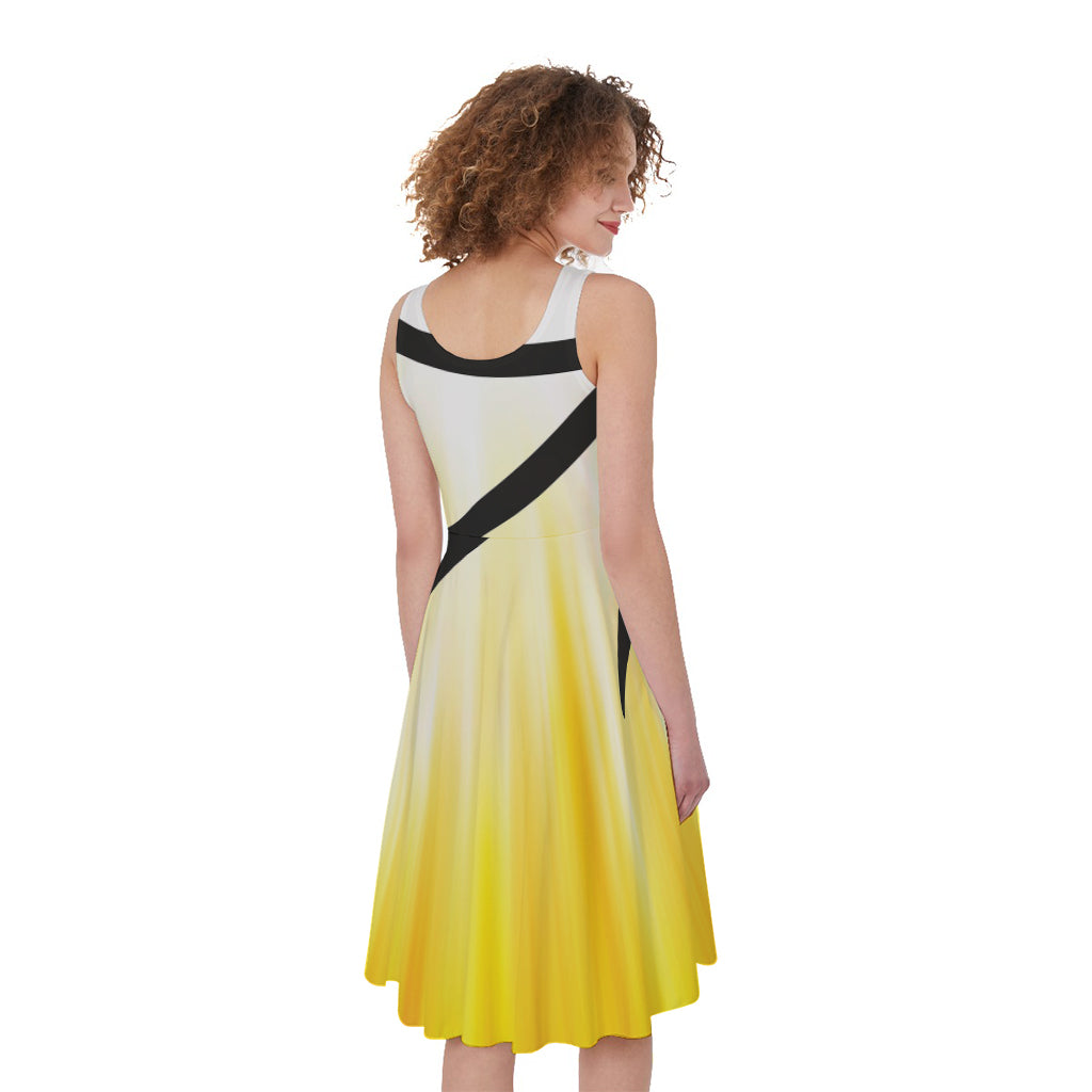 Eye Of Horus Symbol Print Women's Sleeveless Dress