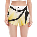 Eye Of Horus Symbol Print Women's Split Running Shorts