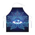 Eye of Providence Flower Print Adjustable Apron