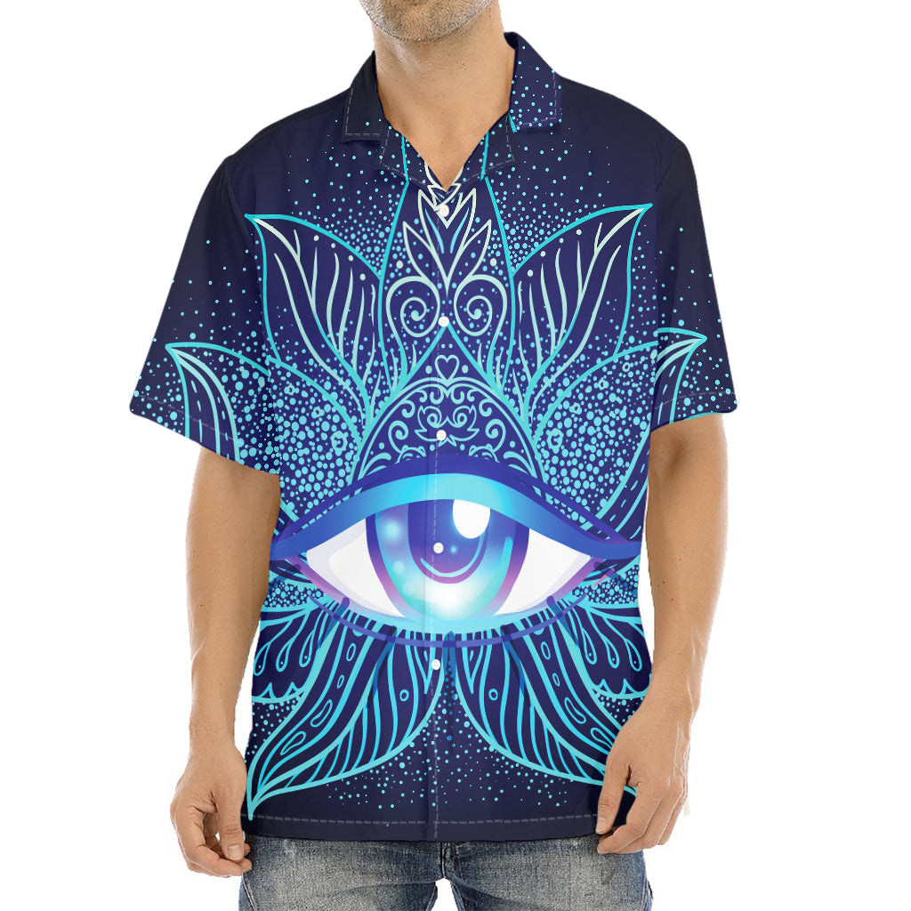 Eye of Providence Flower Print Aloha Shirt