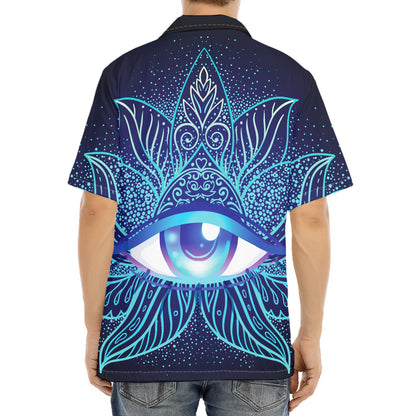 Eye of Providence Flower Print Aloha Shirt