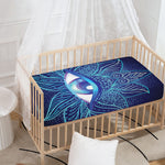 Eye of Providence Flower Print Baby Crib Sheet