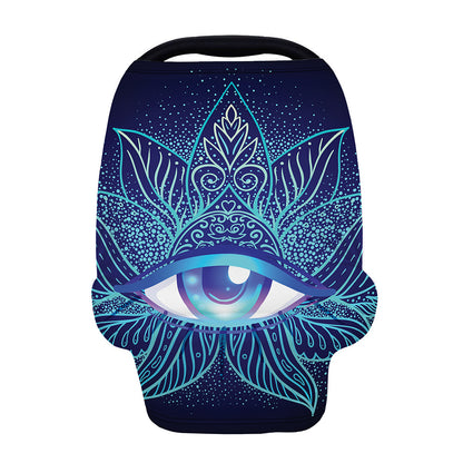 Eye of Providence Flower Print Baby Seat Cover
