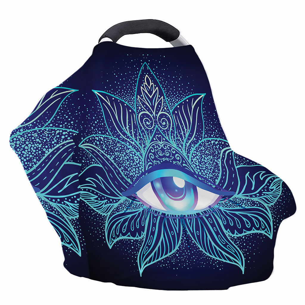 Eye of Providence Flower Print Baby Seat Cover