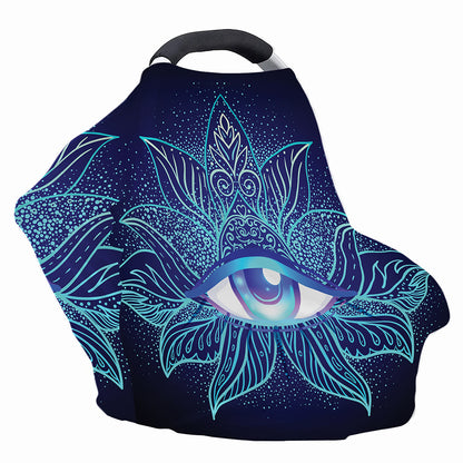 Eye of Providence Flower Print Baby Seat Cover