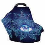 Eye of Providence Flower Print Baby Seat Cover
