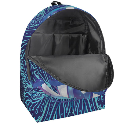 Eye of Providence Flower Print Backpack