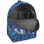 Eye of Providence Flower Print Backpack