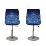 Eye of Providence Flower Print Bar Stool Covers