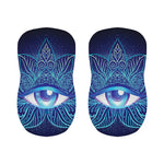 Eye of Providence Flower Print Bar Stool Covers