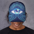 Eye of Providence Flower Print Baseball Cap