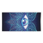 Eye of Providence Flower Print Beach Towel