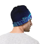 Eye of Providence Flower Print Beanie