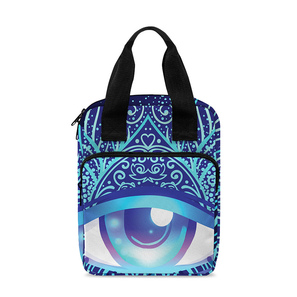 Eye of Providence Flower Print Bible Tote Bag