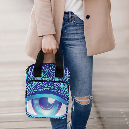 Eye of Providence Flower Print Bible Tote Bag
