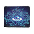 Eye of Providence Flower Print Bifold Wallet