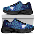 Eye of Providence Flower Print Black Chunky Shoes