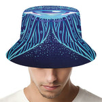 Eye of Providence Flower Print Bucket Hat