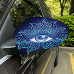Eye of Providence Flower Print Car Side Mirror Covers