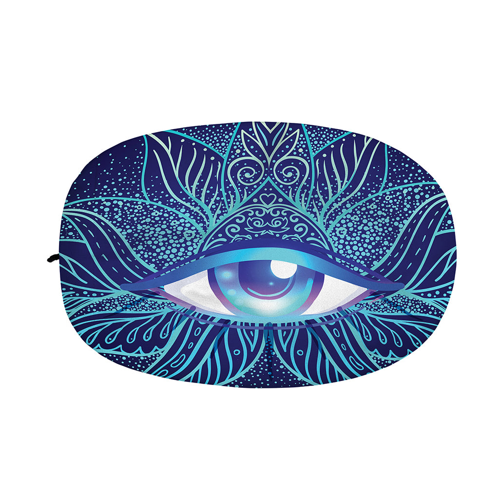Eye of Providence Flower Print Car Side Mirror Covers