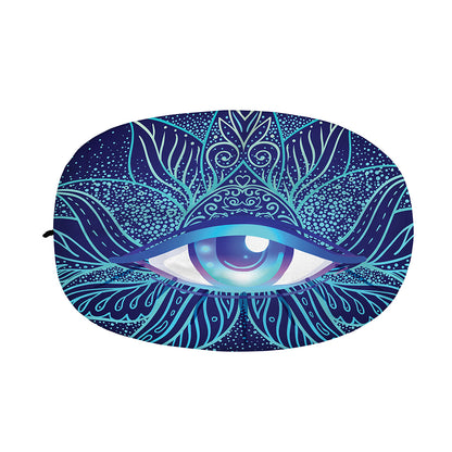 Eye of Providence Flower Print Car Side Mirror Covers