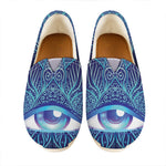 Eye of Providence Flower Print Casual Shoes