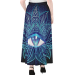 Eye of Providence Flower Print Chiffon Maxi Skirt
