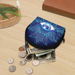 Eye of Providence Flower Print Coin Purse
