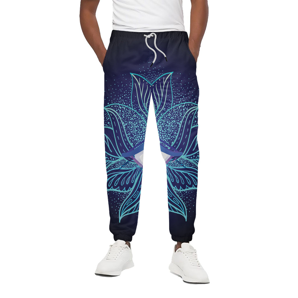 Eye of Providence Flower Print Cotton Pants