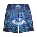 Eye of Providence Flower Print Cotton Shorts