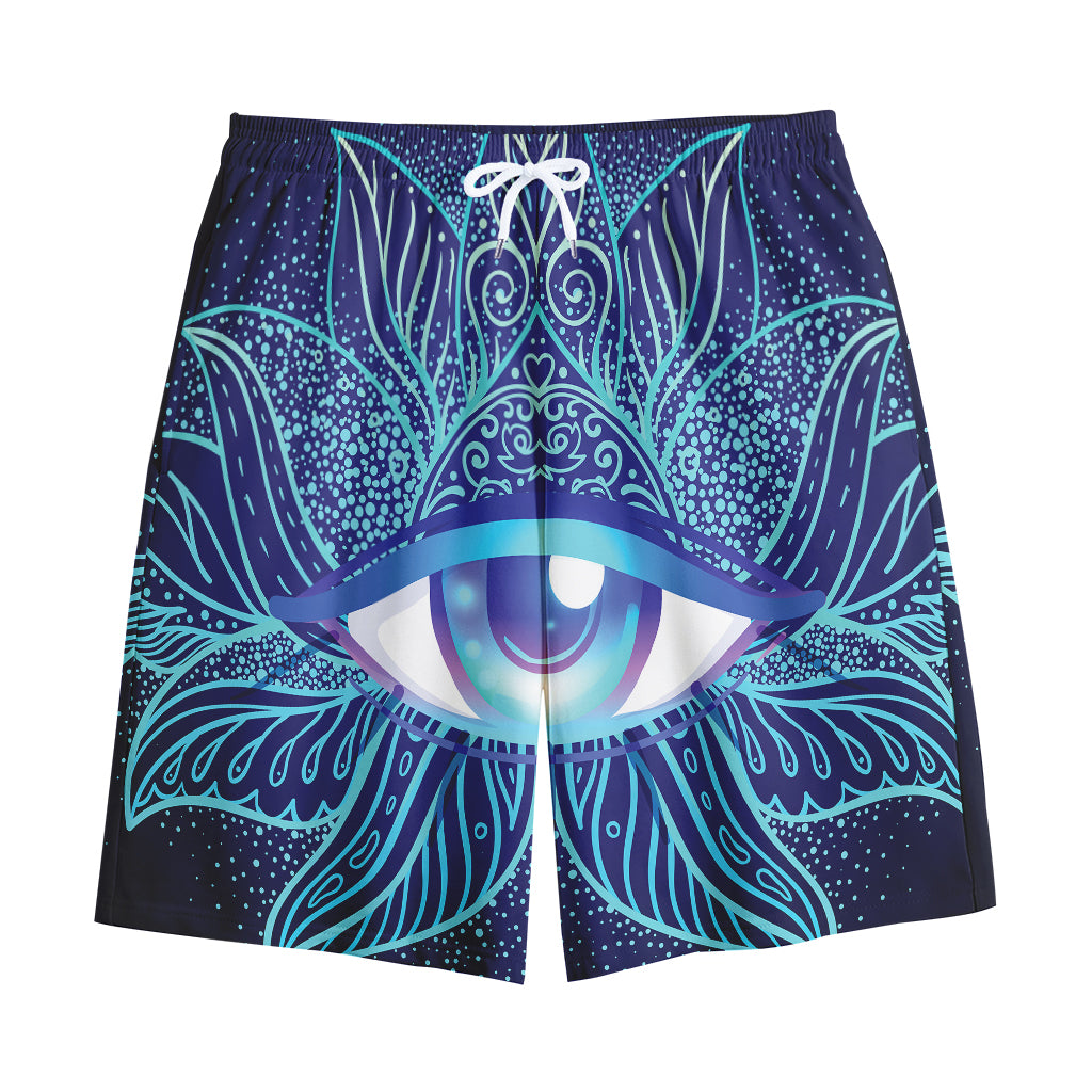 Eye of Providence Flower Print Cotton Shorts